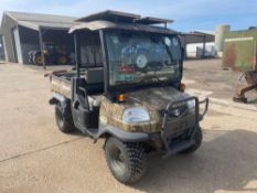 2009 Kubota RTV900 diesel 4x4 UTV with hydraulic tipping bed and power steering on 25x10-12 front an