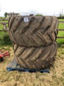 Pair 710/55R30 tyres only suited to Bateman RB35 sprayer