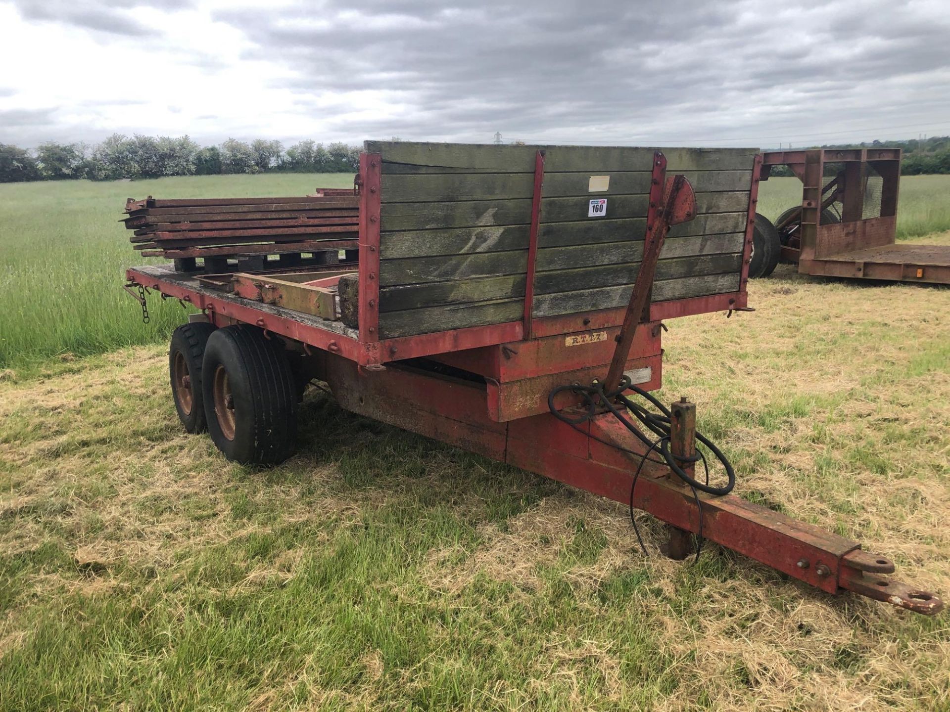 1972 8t drop side tipping trailer, twin axle. Serial No: 17044 - Image 2 of 6