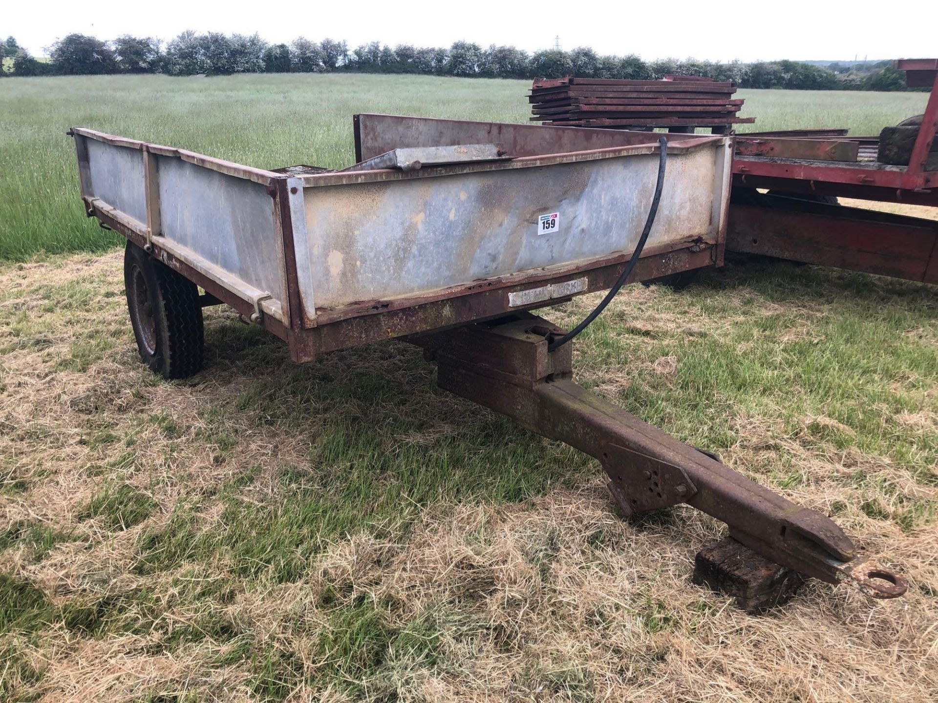 Whitlock 3t galvanised tipping trailer, single axle on 16/8.25-16 wheels and tyres - Image 3 of 3