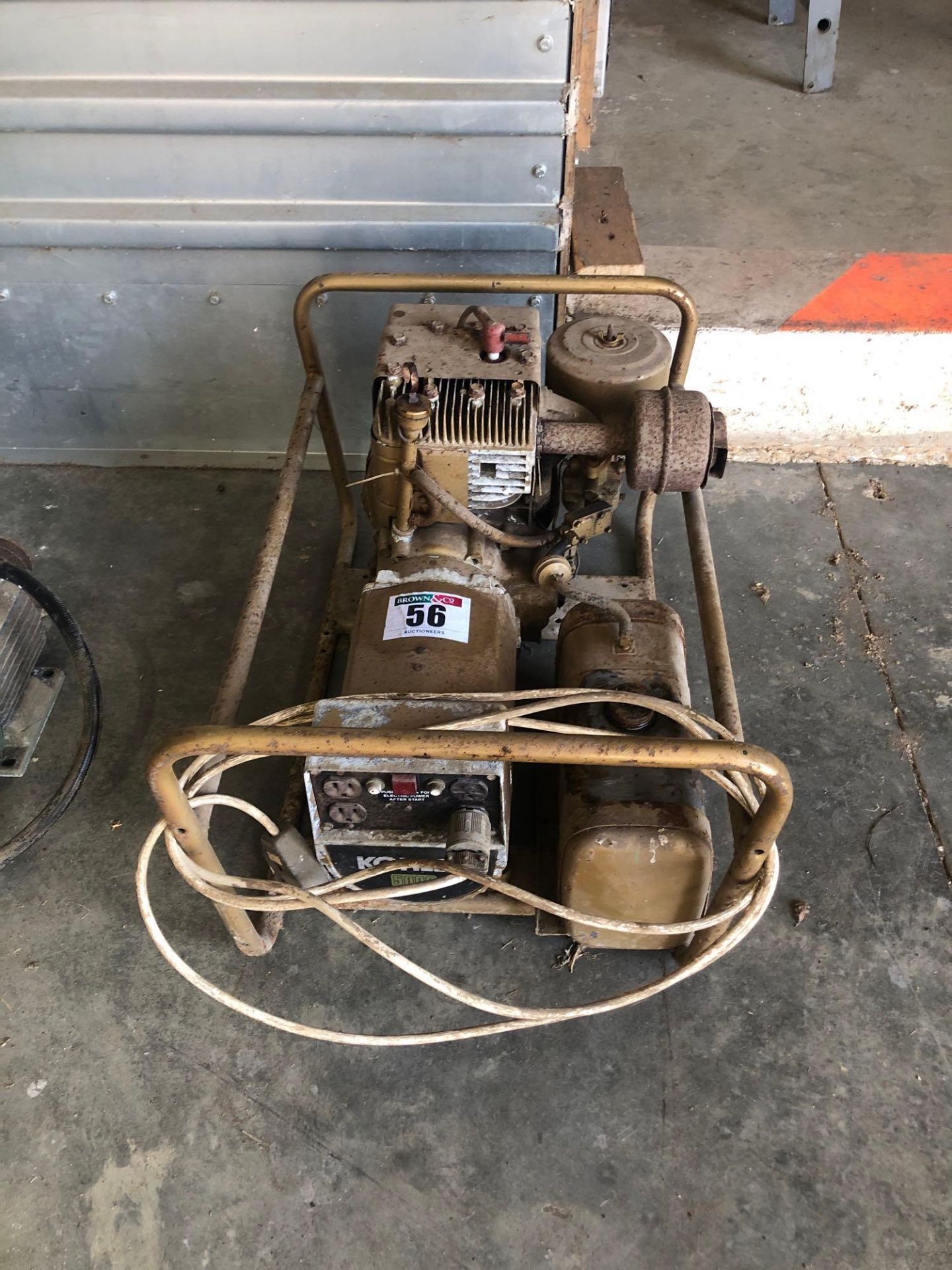 Kohler petrol generator, single phase 120/240 volts