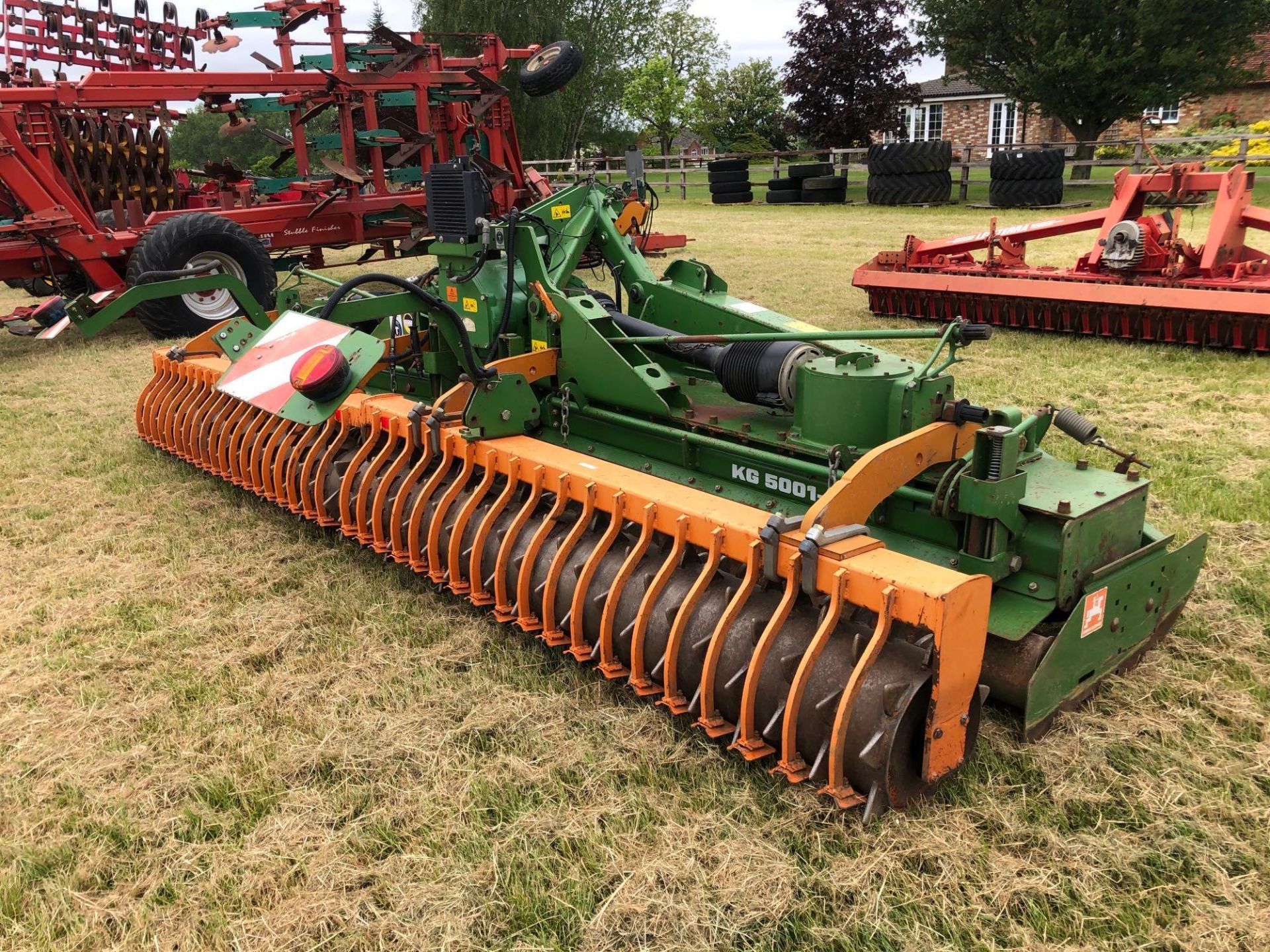 2014 Amazone KG5001-2 power harrow with rear tooth packer. Serial No: KG00062299 - Image 2 of 4