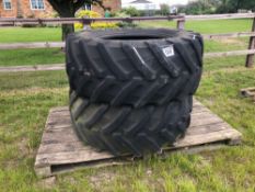 Pair 540/65R28 tyres only