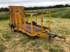 Bradshaw single axle trailer c/w ramp. NO VAT