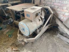 Magnate PTO driven generator, single and 3 phase. Sold in situ, buyer to remove