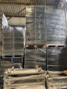 4No. pallets black plastic crates 25cmx50cmx30cm