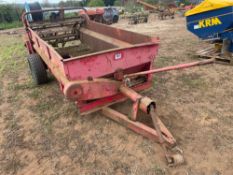 Massey Ferguson trailed rear discharge manure spreader, spares or repairs