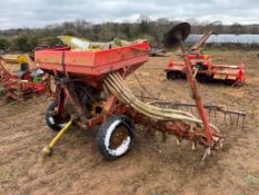 Ferrag Accord Pneumatic 4m drill with bout markers and rear following harrow