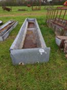 Metal feed trough