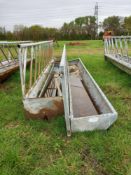 Quantity of cattle feed barriers with troughs