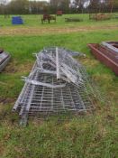 Quantity of metal hay racks