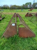 Quantity of metal hay racks