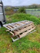 Quantity of timber trestle stands