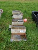 Quantity of small water troughs