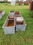 Quantity of water troughs