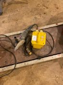 Angle grinder with power pack