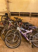 Quantity of bicycles