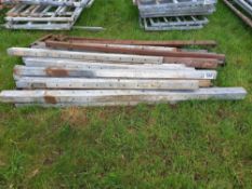 Quantity of metal barrier posts