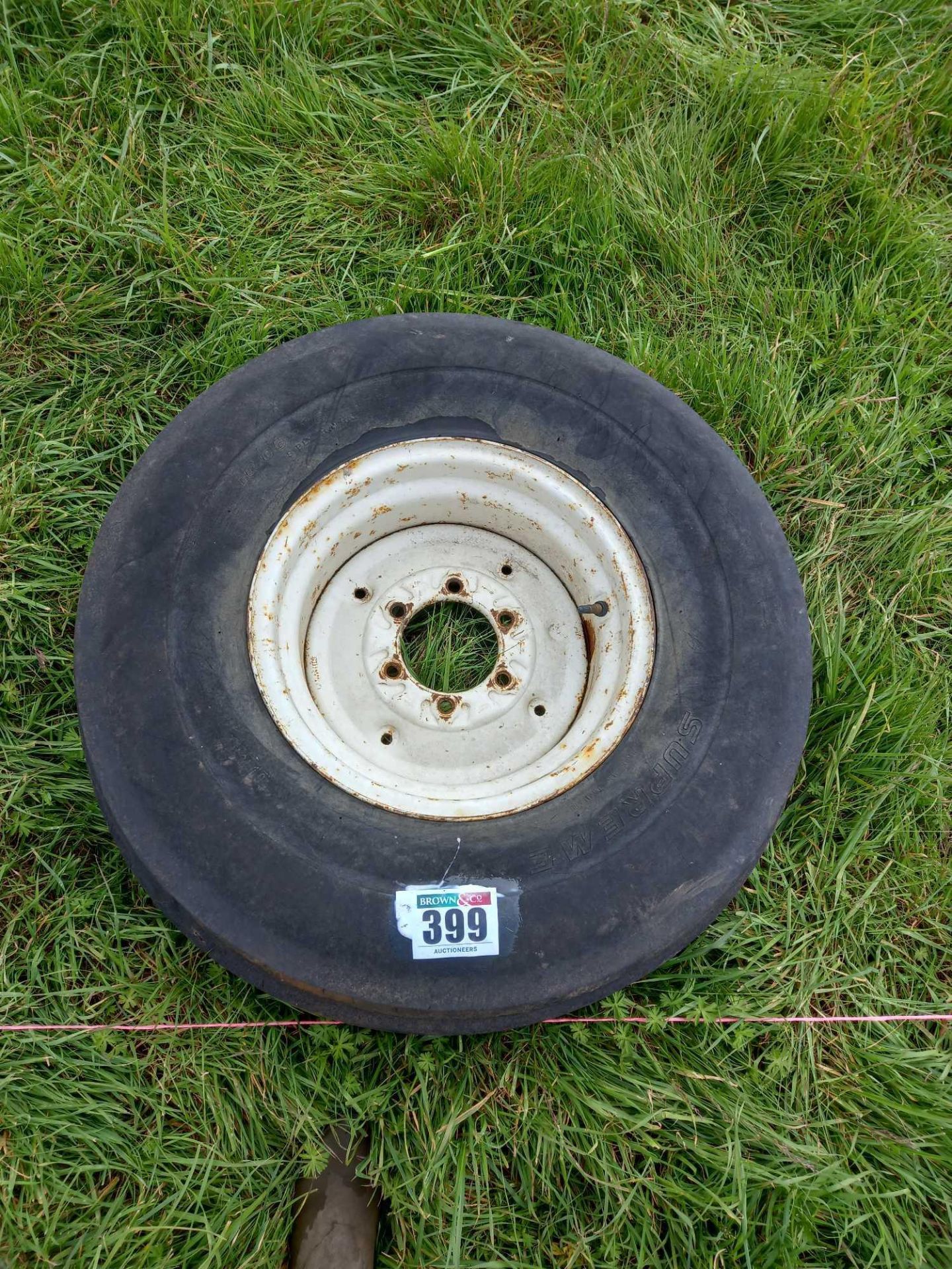 Wheel and Supreme tyre - 10.0-16