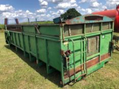 Tailermade Fabrications c.12t trailer body with hydraulic tailgate and grain chute