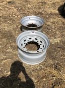 Pair 10 stud 11.75x22.5 rims