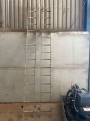 Heavy duty 14 run galvanised ladder