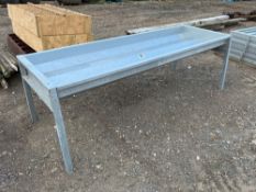 Ritchie double basin 8ft freestanding field trough