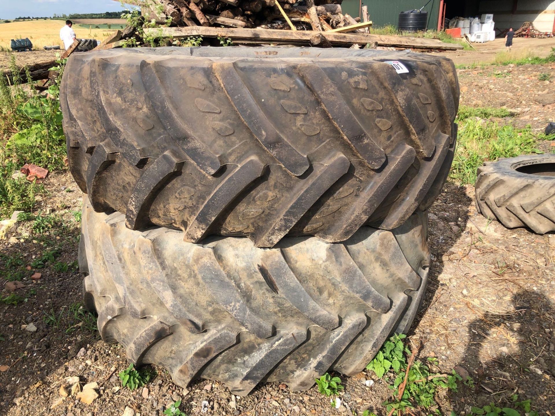 Pair Kleber 650/65R38 wheels and tyres to suit John Deere 6910 - Image 3 of 3