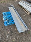 Quantity galvanised guttering sections