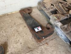 Pair weld on CAT materials handler brackets