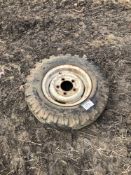 Single Goodyear 7.50-16C Land Rover wheel and tyre