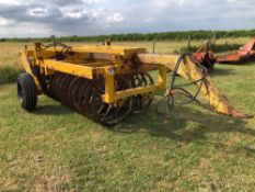Twin row heavy duty 4m press with 34" press rings and end tow kit, trailed