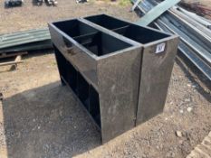 2No 4 space pig feeders