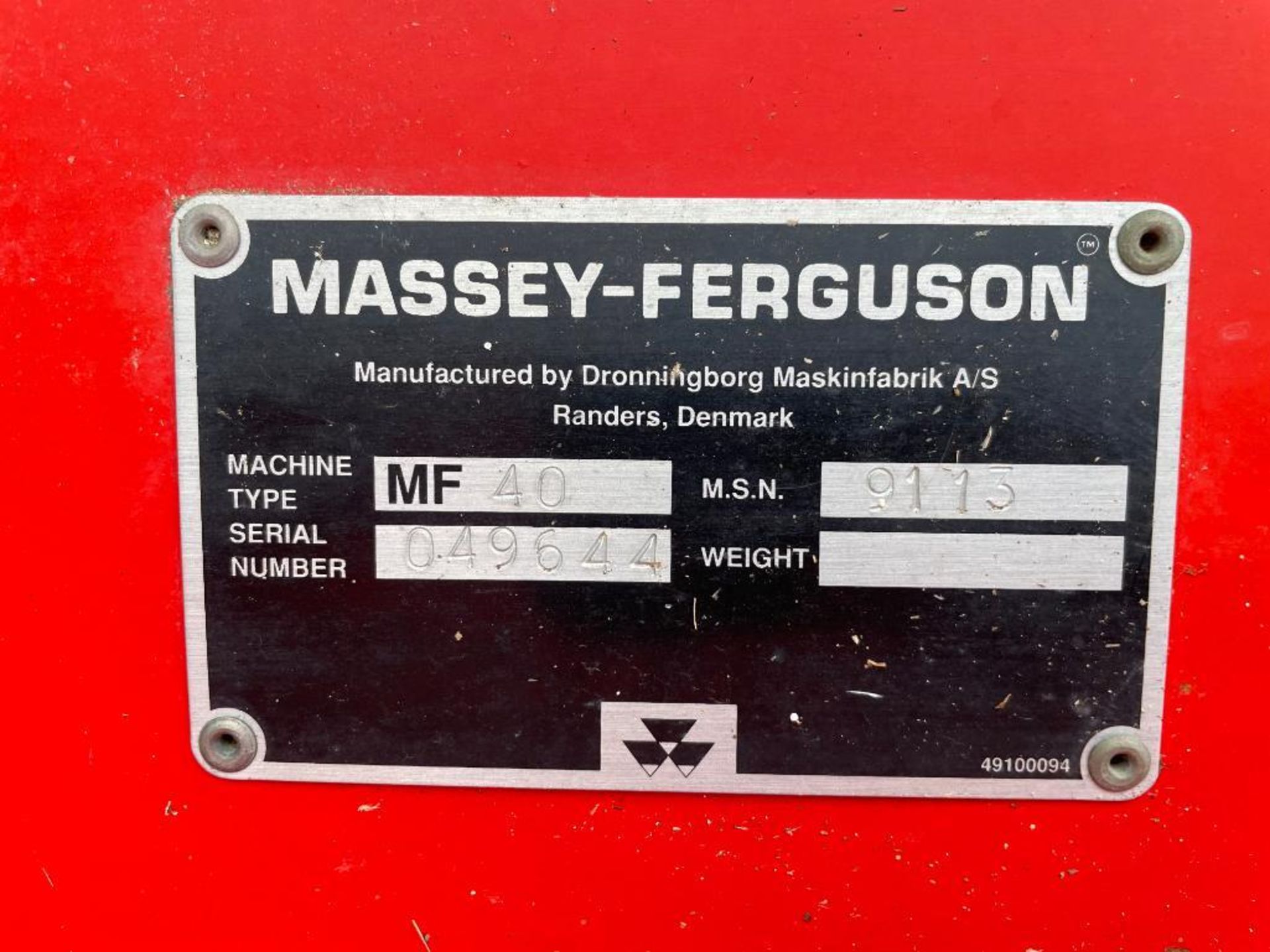1992 Massey Ferguson 40RS combine harvester with 20ft powerflow header and trolley, datavision scree - Image 7 of 13