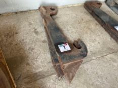 Pair weld on CAT materials handler brackets