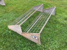 2No galvanised hay racks