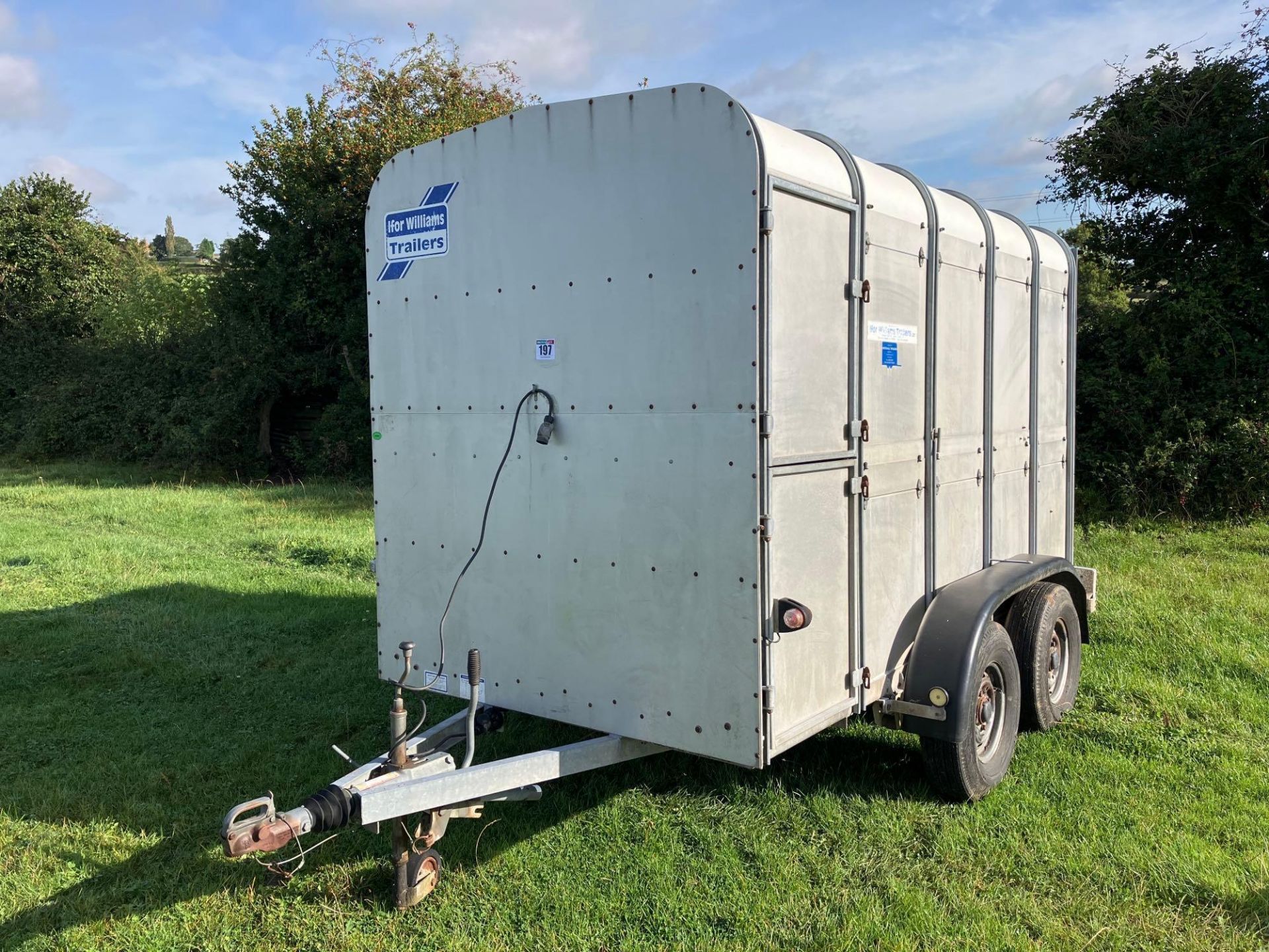 Ifor Williams TA5G twin axle livestock trailer with sheep deck. NO VAT