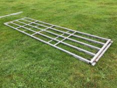 2No 15ft galvanised gates