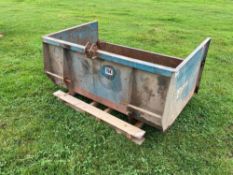 Twose linkage mounted transport box, 4ft 10in. Serial No: 10088