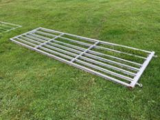 2No 12ft galvanised gates