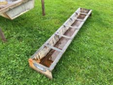 Galvanised feed trough