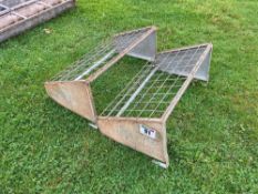 2No galvanised hay racks