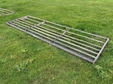 2No 12ft galvanised gates