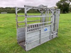 IAE galvanised cattle crush. Serial No: 025094