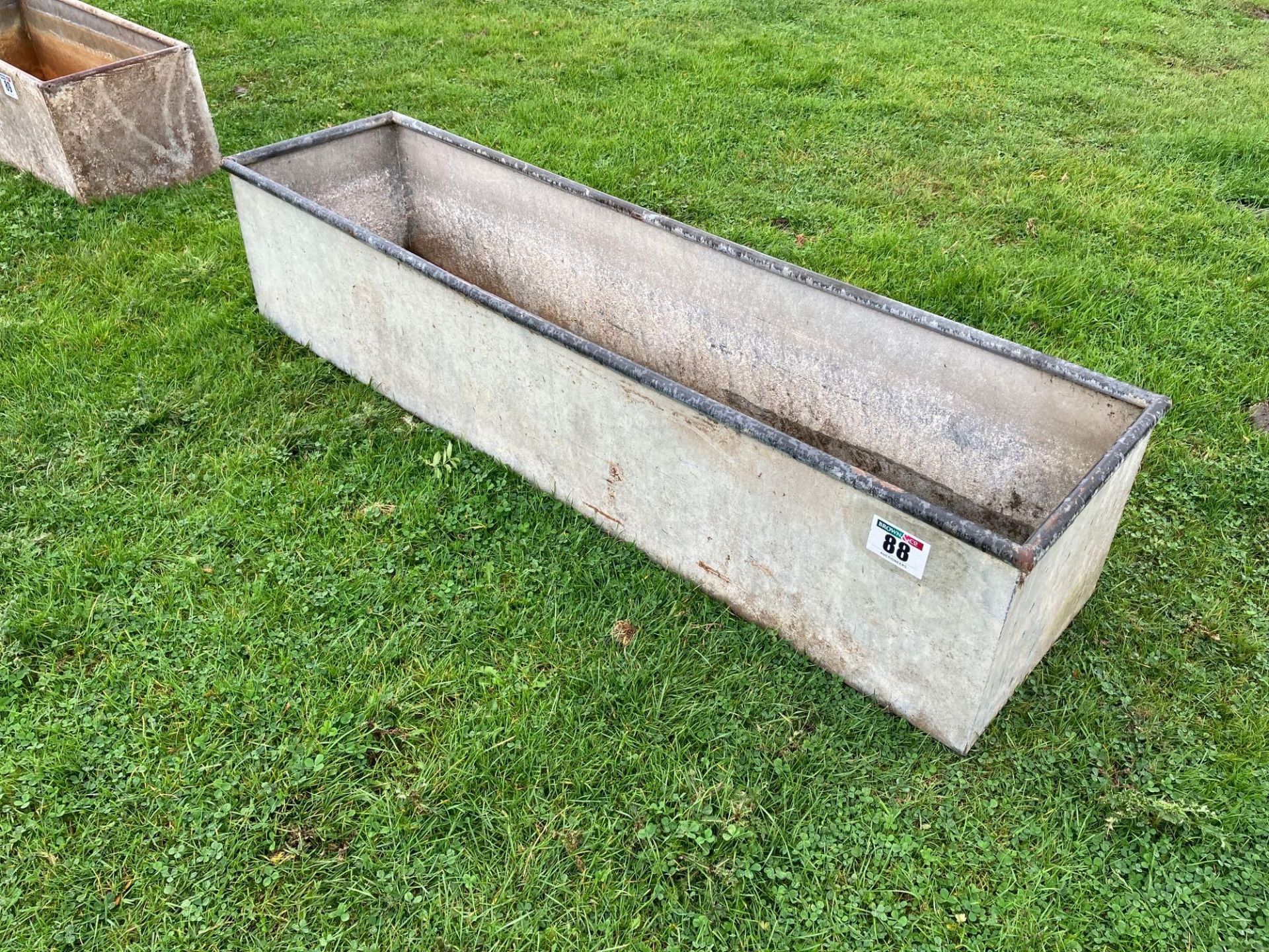 Galvanised trough