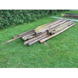 Quantity wooden rails