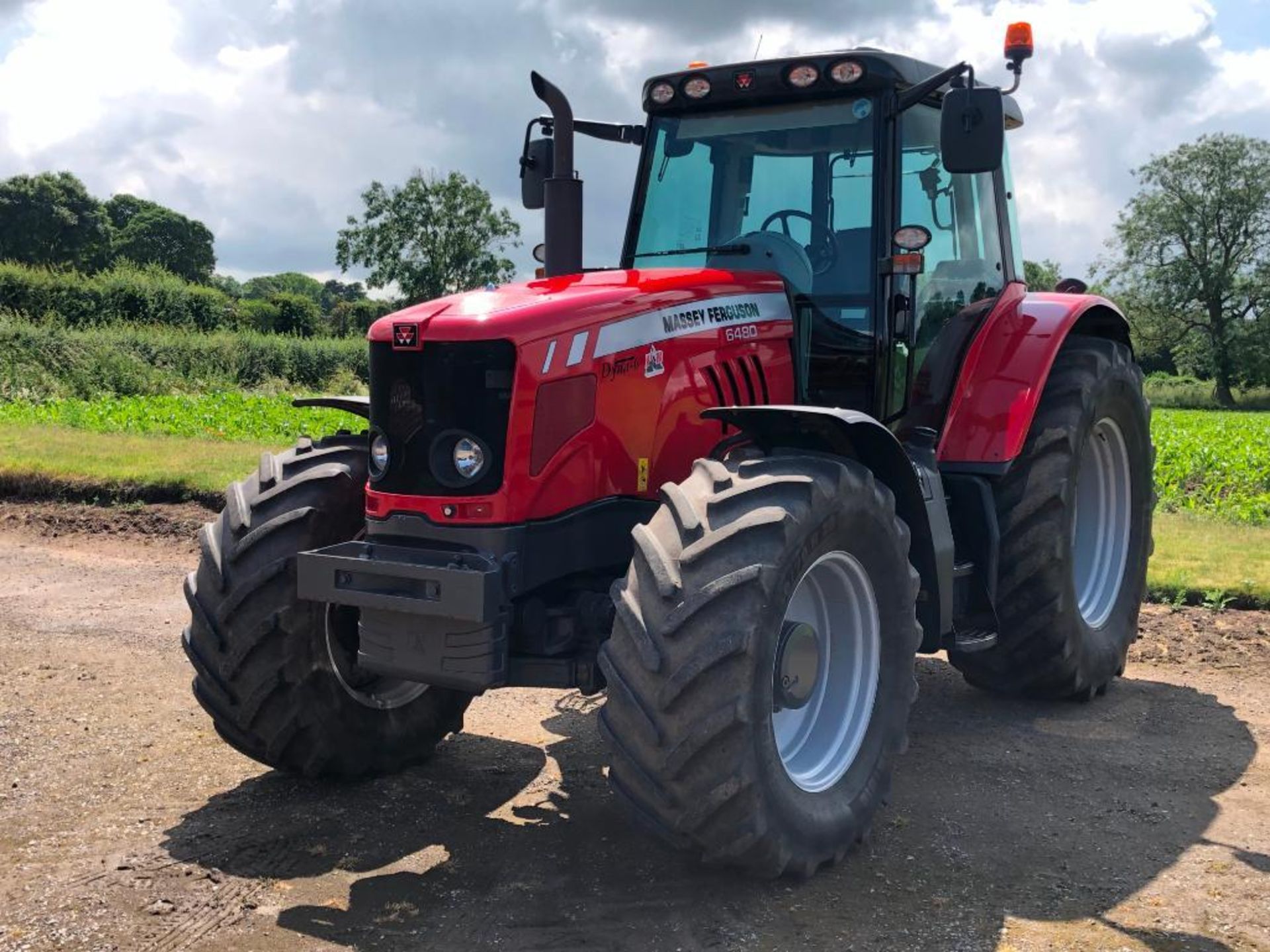 2011 Massey Ferguson 6480 Dyna 6 40kph 4wd tractor c/w 3 manual spools, front and cab suspension, im - Image 43 of 44