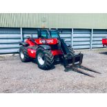 2010 Manitou MLT627 Turbo materials handler c/w air conditioned cab, pick up hitch, pin and cone hea
