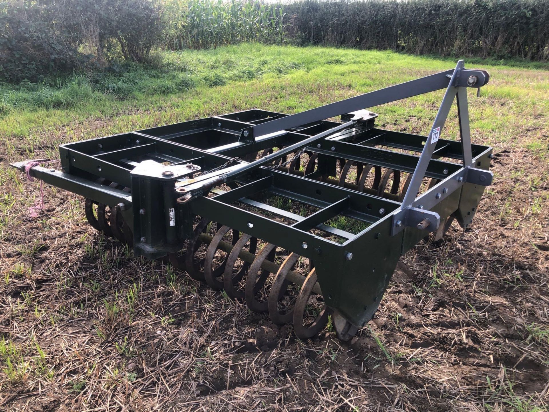 Flexicoil plough press suited to 5f plough (6ft 8in) with transport headstock. Serial No: RAB0000-F0 - Image 9 of 10