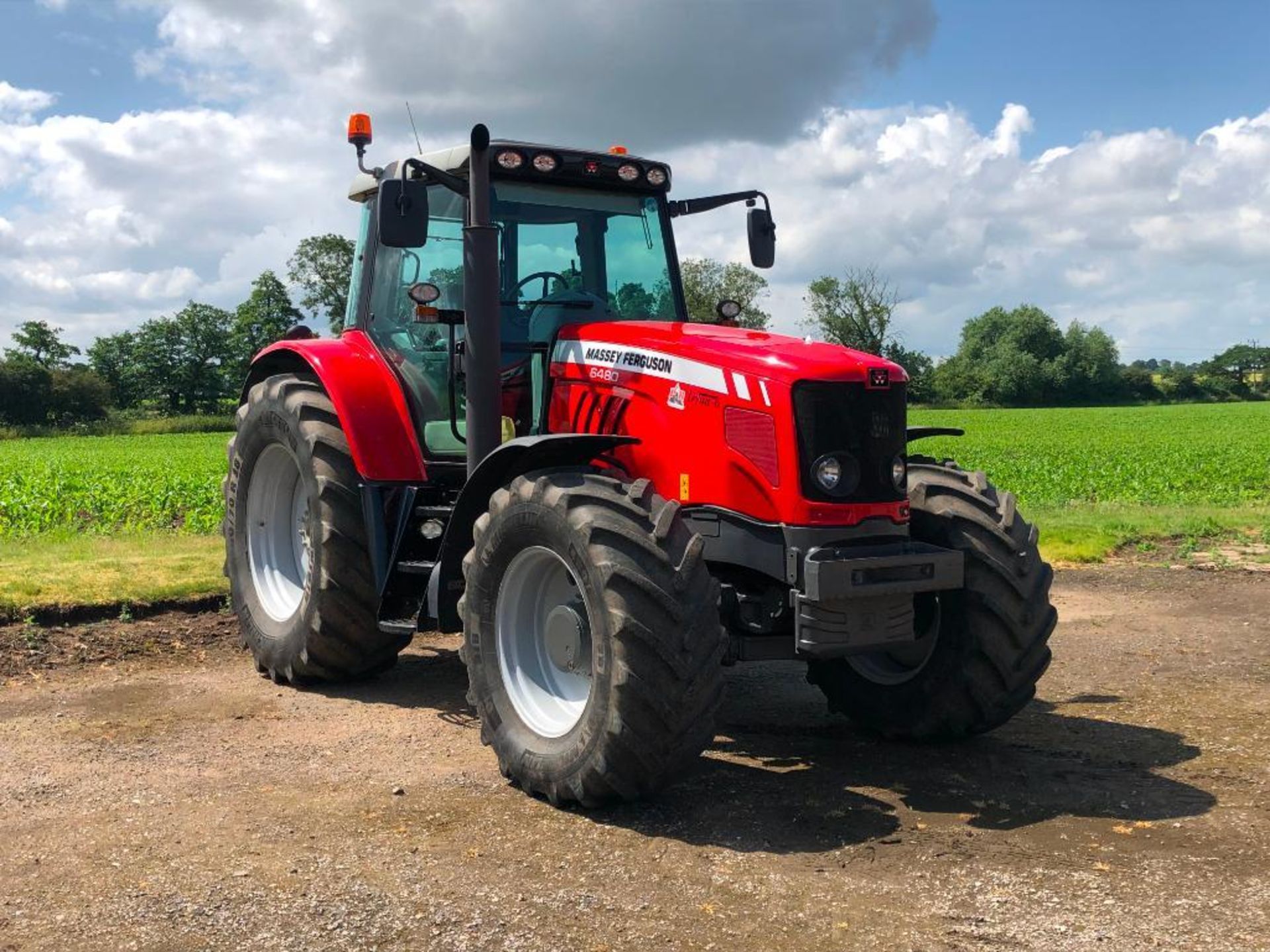 2011 Massey Ferguson 6480 Dyna 6 40kph 4wd tractor c/w 3 manual spools, front and cab suspension, im - Image 37 of 44